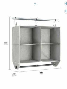 Better Homes & Gardens hanging fabric 4 shelf closet organizer